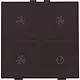 Niko 124-52054 ventilatiebediening met LED voor Niko Home Control dark brown coated