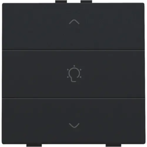 Niko 161-51043 dimbediening 1-voudig met symbool voor Niko Home Control black coated