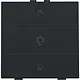 Niko 161-51043 dimbediening 1-voudig met symbool voor Niko Home Control black coated