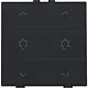 Niko 161-51046 dimbediening 2-voudig met symbool voor Niko Home Control black coated