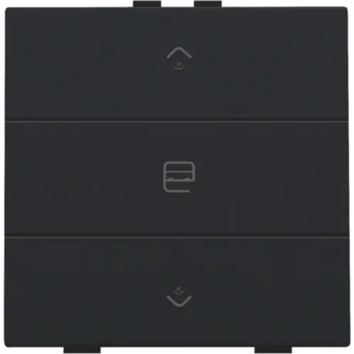 Niko 161-52033 jaloeziebediening 1-voudig met LED voor Niko Home Control black coated