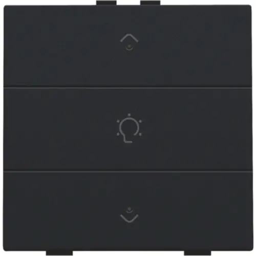 Niko 161-52043 dimbediening 1-voudig met LED en symbool voor Niko Home Control black coated