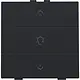 Niko 161-52043 dimbediening 1-voudig met LED en symbool voor Niko Home Control black coated