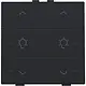 Niko 161-52046 dimbediening 2-voudig met LED en symbool voor Niko Home Control black coated