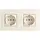 Niko 100-67940 wandcontactdoos 2-voudig randaarde voorbedraad voor duo-inbouwdoos cream