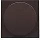 Niko 124-31003 dimmerknop voor draaidimmer dark brown coated