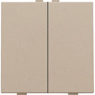 Niko 157-51002 drukknop 2-voudig voor Niko Home Control champagne coated