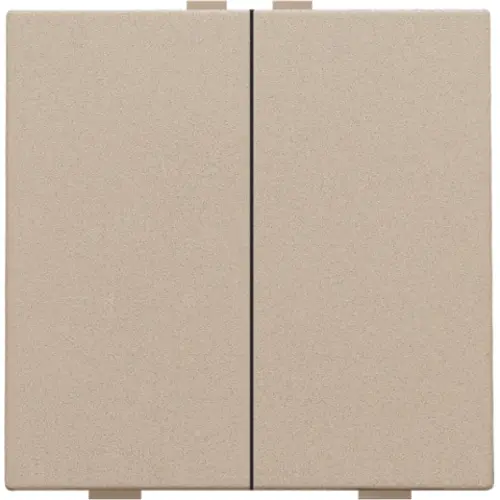 Niko 157-51002 drukknop 2-voudig voor Niko Home Control champagne coated
