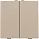 Niko 157-51002 drukknop 2-voudig voor Niko Home Control champagne coated