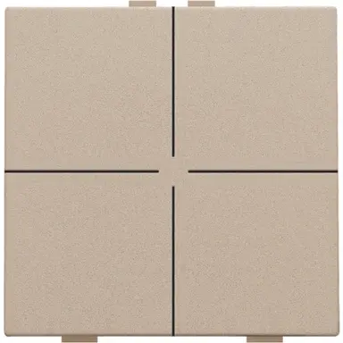 Niko 157-51004 drukknop 4-voudig voor Niko Home Control champagne coated