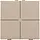 Niko 157-51004 drukknop 4-voudig voor Niko Home Control champagne coated