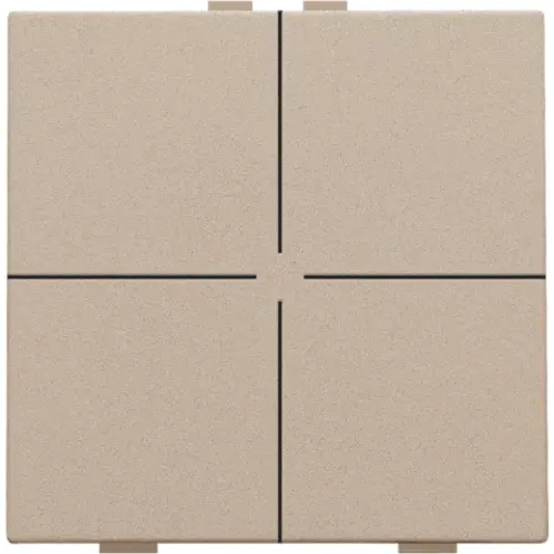 Niko 157-51004 drukknop 4-voudig voor Niko Home Control champagne coated