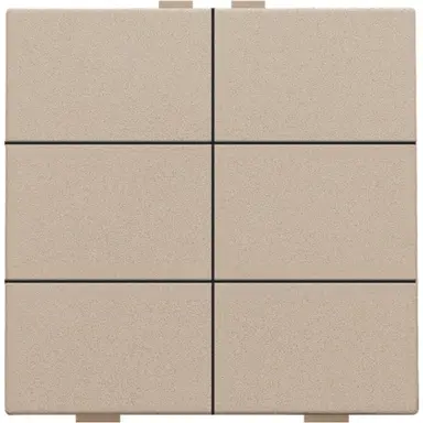 Niko 157-51006 drukknop 6-voudig voor Niko Home Control champagne coated