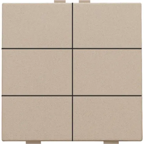 Niko 157-51006 drukknop 6-voudig voor Niko Home Control champagne coated