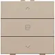 Niko 157-51033 jaloeziebediening 1-voudig voor Niko Home Control champagne coated