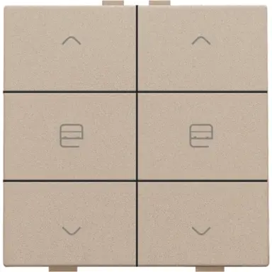 Niko 157-51036 jaloeziebediening 2-voudig voor Niko Home Control champagne coated