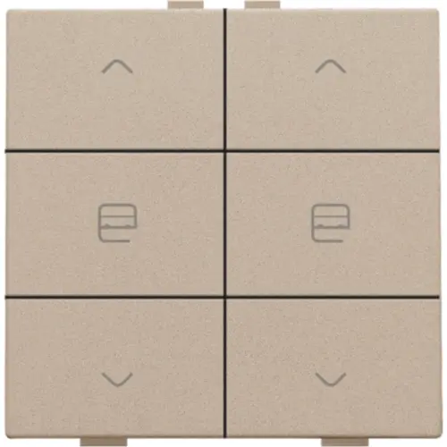 Niko 157-51036 jaloeziebediening 2-voudig voor Niko Home Control champagne coated