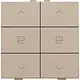 Niko 157-51036 jaloeziebediening 2-voudig voor Niko Home Control champagne coated