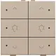 Niko 157-52046 dimbediening 2-voudig met LED en symbool voor Niko Home Control champagne coated