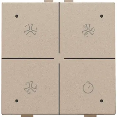 Niko 157-52054 ventilatiebediening met LED voor Niko Home Control champagne coated