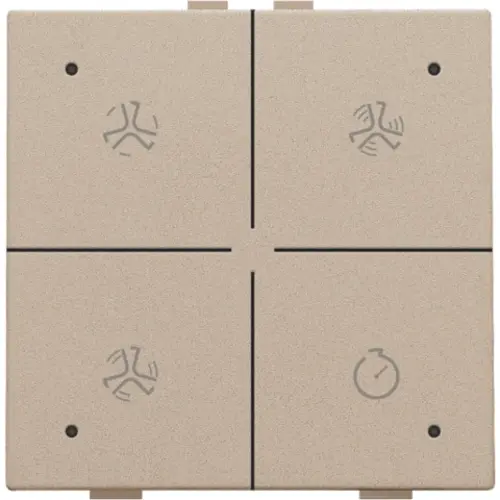 Niko 157-52054 ventilatiebediening met LED voor Niko Home Control champagne coated