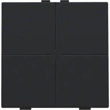 Niko 161-51004 drukknop 4-voudig voor Niko Home Control black coated