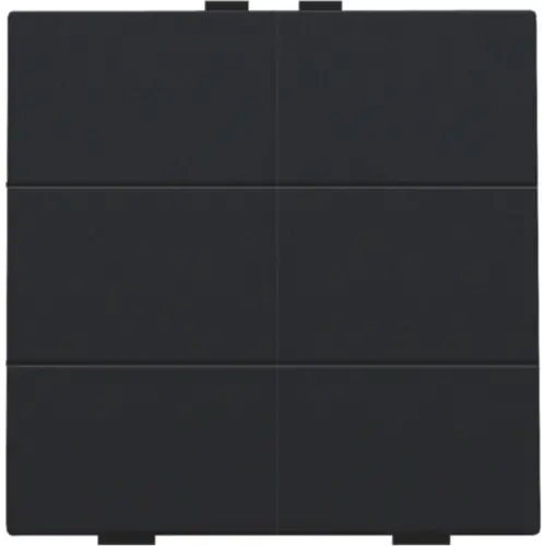Niko 161-51006 drukknop 6-voudig voor Niko Home Control black coated