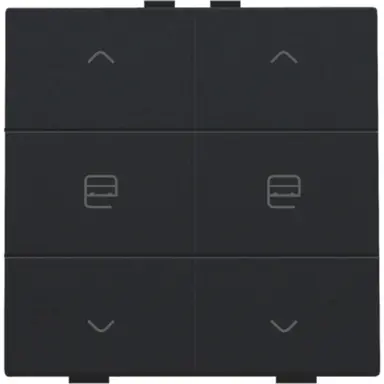 Niko 161-51036 jaloeziebediening 2-voudig voor Niko Home Control black coated