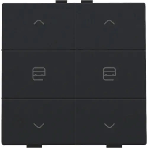 Niko 161-51036 jaloeziebediening 2-voudig voor Niko Home Control black coated