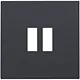 Niko 122-68001 centraalplaat USB anthracite coated OP=OP