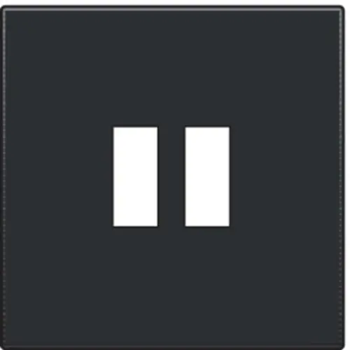 Niko 161-68001 centraalplaat voor USB contactdoos black coated OP=OP