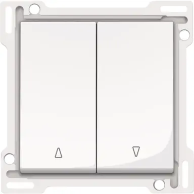Niko 111-65914 drukknop 2-voudig tbv jaloezie bright white
