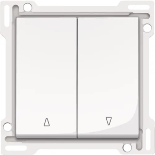 Niko 111-65914 drukknop 2-voudig tbv jaloezie bright white