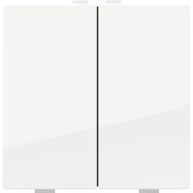 Niko 111-51002 drukknop 2-voudig voor Niko Home Control bright white