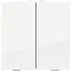 Niko 111-51002 drukknop 2-voudig voor Niko Home Control bright white