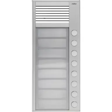 Niko 10-158 opbouw buitenpost met 8 beldrukknoppen