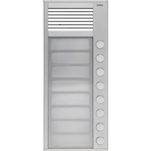 Niko 10-158 opbouw buitenpost met 8 beldrukknoppen
