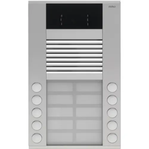 Niko 10-410 opbouwbuitenpost 20mm met 10 bellen in twee rijen en kleurencamera