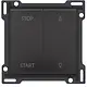 Niko 200-65905 jaloezieknop tbv tweevoudige elektrisch gescheiden schakelaar piano black coated
