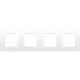 Niko 111-76400 afdekraam 4-voudig Original bright white