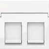 Niko 111-65200 centraalplaat 2-voudig vlak tbv RJ draagring bright white