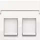 Niko 111-65200 centraalplaat 2-voudig vlak tbv RJ draagring bright white