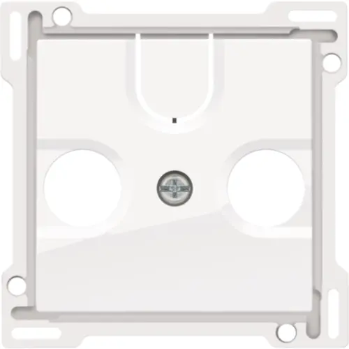 Niko 111-69593 centraalplaat coax voor TV en FM bright white