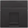 Niko 200-65100 centraalplaat 1-voudig vlak tbv RJ draagring piano black coated