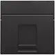 Niko 200-65100 centraalplaat 1-voudig vlak tbv RJ draagring piano black coated