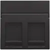 Niko 200-65200 centraalplaat 2-voudig vlak tbv RJ draagring piano black coated