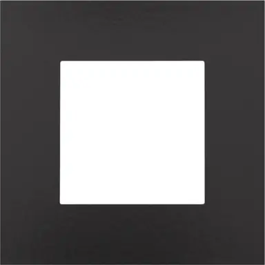 Niko 200-76100 afdekraam 1-voudig Pure Bakelite piano black