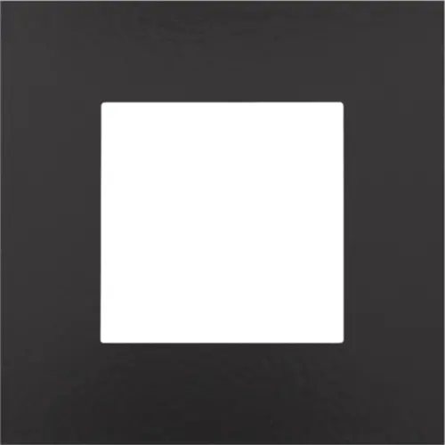 Niko 200-76100 afdekraam 1-voudig Pure Bakelite piano black