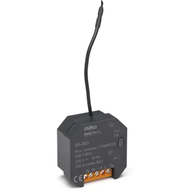 Niko 05-360 Easywave draadloze 1-kanaals mini inbouwdimmer