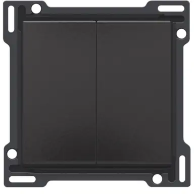 Niko 200-61505 schakelwip 2-voudig piano black coated